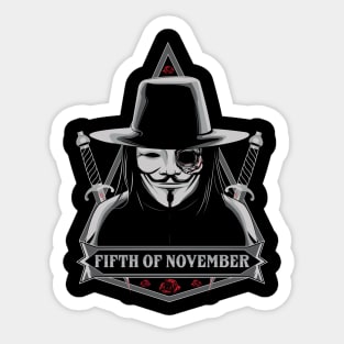 5th of Nov Sticker